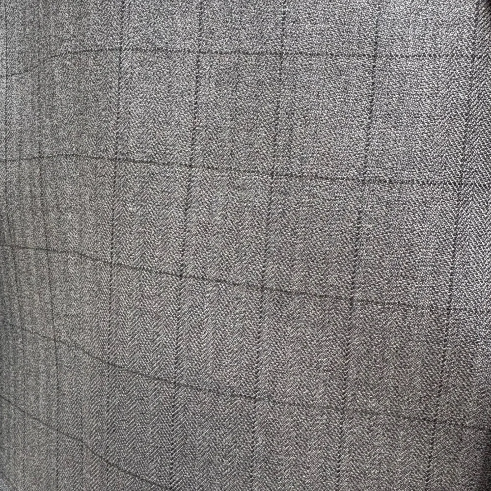 Lauren Ralph Lauren Blazer 46S Grey Silk Wool Windowpane Sport Coat Lightweight